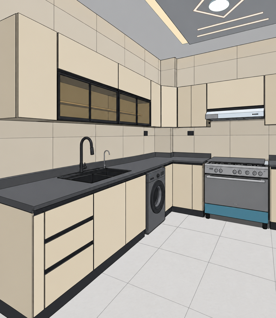 فخامة عصرية بتفاصيل مميزة — تصميم SketchUp