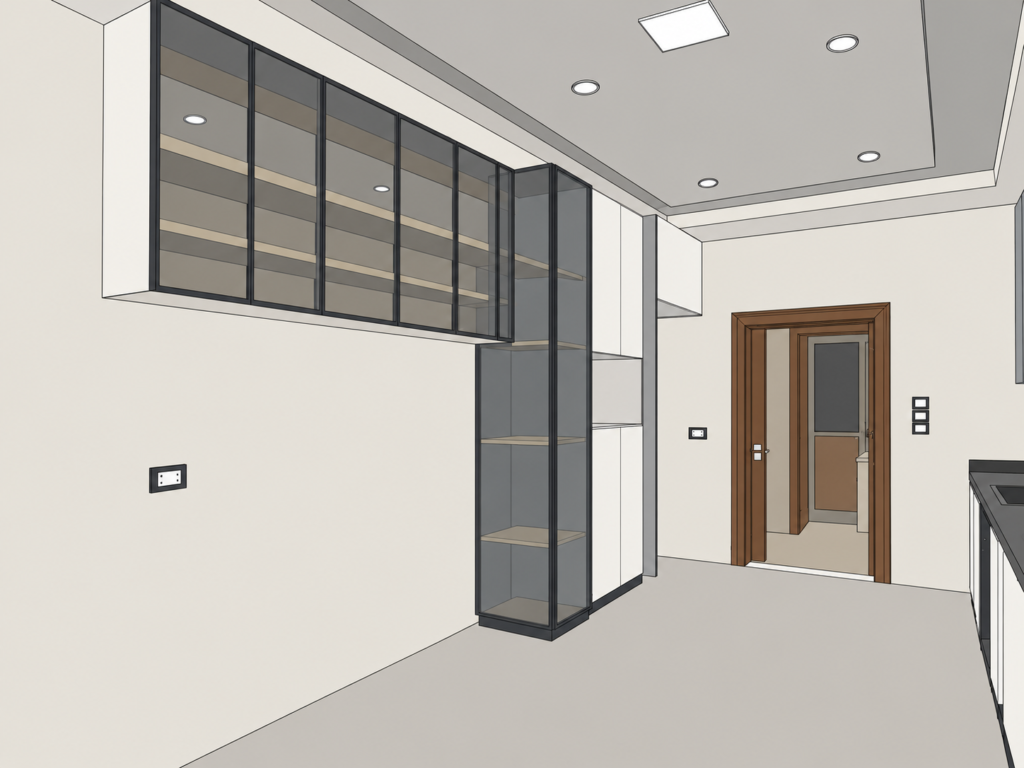 تصميم مطبخ عصري وأنيق — تصميم SketchUp